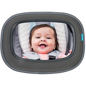 Munchkin Baby Achteruitkijkspiegel, Grote Autospiegel Baby voor Achterom Kijken naar Baby's en Peuters, 100% Barstbestendig en Op Ongelukken Getest, Essentiële Baby Auto Spiegel