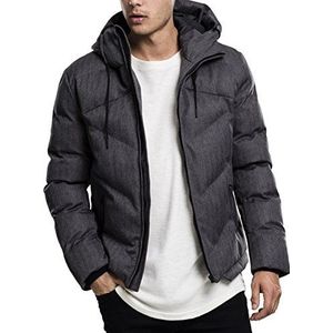 Urban Classics Herenjas Heringbone Hooded Winter Jacket