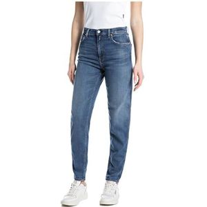 Replay Dames Baloon Fit High Waist Jeans Keida, 009, medium blue., 29W / 32L