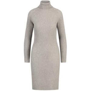 APART Fashion Geribbelde gebreide jurk, grijs gemengd, 38