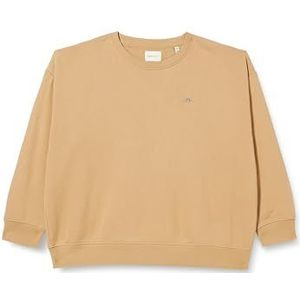 GANT REL Shield C-hals sweatshirt, dark kaki, standaard, khaki (dark khaki), XS