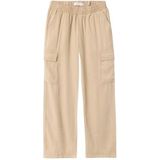 Bestseller A/S NKFBELLA ST TWI Cargo 8262-BU NOOS broek meisjes, safari, 152, Safari, 152 cm