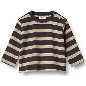 Wheat Baby-jongens T-shirt, 9209 Dark Stripe, 86 cm