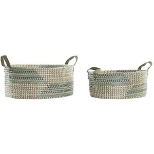 Basket spelset DKD Home Decor Tropisch (45 x 35 x 18 cm)