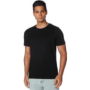 JACK & JONES heren T-Shirt Jjeorganic Basic Tee Ss O-hals Noos, zwart/detail: slank, XS