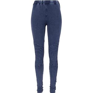 Urban Classics dames Leggings Dames denim jersey leggings, Blauw , 5XL