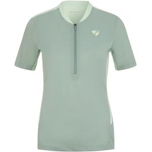 Ziener NEKTARIA Fietsshirt voor dames, mountainbike, racefiets, ademend, sneldrogend, elastisch, korte mouwen, Green Frost, 44