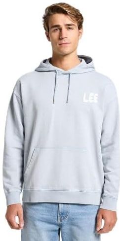 Lee - Relaxed Graphic Hoodie - Concrete Grey - Sweater