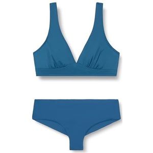 Bikini Shorty, effen, Grijs/Blauw, 46