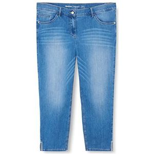 GERRY WEBER Edition Dames Best4me Cropped Jeans, Blue Denim met Use, 34R, Blue denim met gebruik, 34
