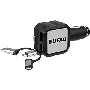 Eufab 16552 universele auto-USB-oplaadkabel