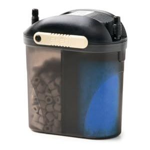 Eden 94070 FES 60 Aquarium buitenfilter, geluidsarm dubbel filtersysteem, voor aquaria tot 60 liter, ruimtebesparende opslag, ideaal voor nanoaquaria