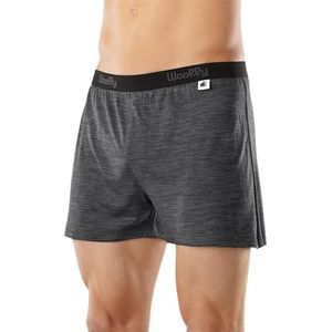 Men's Merino Classic Boxer By Woolly | RWS Certified | Soft, Stink Free, Seattle Designed - Charcoal Grey - L