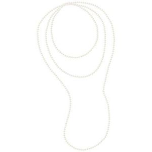 Pearls & Colors Sautoir halsketting - AM17-SC-R45-WH-160