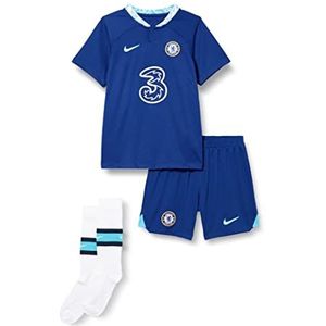 Chelsea FC Unisex 2022/23 seizoen officiële thuisgamekit, Rush Blauw/Chloor Blauw/Wit, L UK