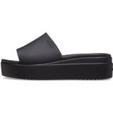 Crocs Brooklyn Slide Sandaal voor dames, Zwart, 42/43 EU