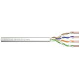 DIGITUS 305 m Cat 5e Netwerkkabel - U-UTP Simplex - BauPVO Eca - PVC omhulsel - 100 MHz CCA AWG 24/1 - PoE Compatible - LAN kabel Aanlegkabel Ethernet kabel - Grijs