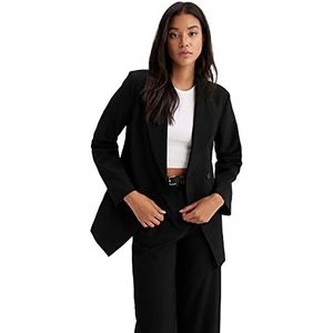 DeFacto dames vrijetijdskleding blazer, zwart, 36