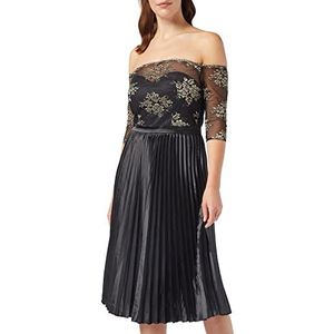 Chi Chi London Aivana Feestjurk voor dames, Zwart (Black Bk), 52 NL