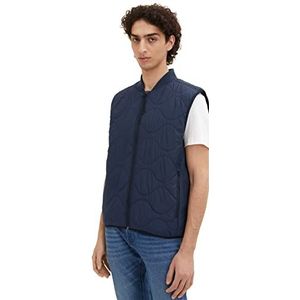 TOM TAILOR Denim Uomini Vest 1034447, 10668 - Sky Captain Blue, XL