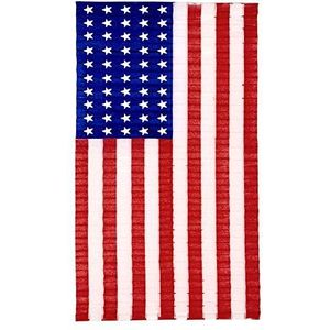 Widmann 95778 USA vlag om op te vallen, uniseks, volwassenen, blauw/wit/rood