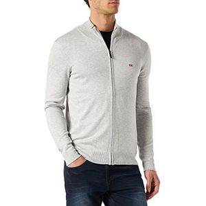 Mexx Heren Cardigan Sweater, Grey Melee, S