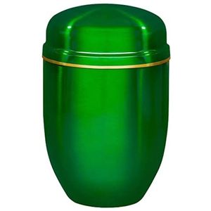 Urns UK Crematie As Poynton Classic Metalen Urn, Staal, Boomgroen, 19 x 19 x 31 cm