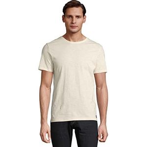TOM TAILOR Uomini Basic T-shirt 1032151, 28130 - Soft Buttercream, XXL
