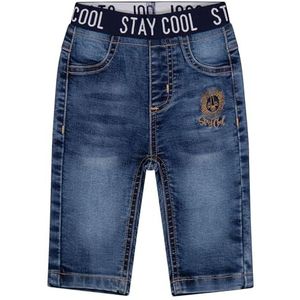 SALT AND PEPPER BY KIDS PARK Baby Boys Jeans met borduurwerk, blauw (mid blue), 80