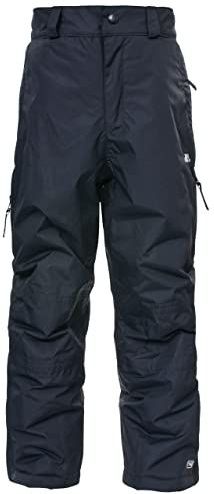 Trespass - Kinderskibroek - Zwart - Waterdicht tot 5000 mm - Gewatteerd en Winddicht