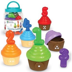 Learning Resources Snap-n-Learn Tel Cupcakes, Educatief speelgoed vanaf 18 maanden, Peuterspeelgoed, Voorschoolse leeractiviteiten, Montessorispeelgoed, Leer- & onderwijsspeelgoed