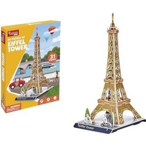 EXPLORA - Eiffeltoren - 3D Puzzels - 540010-31 Stukken - Historisch Monument - Niveau 2 - Zonder Lijm of Schaar - Educatief - Parijs - Bouwspel - Cadeau - Model - Vanaf 5 jaar