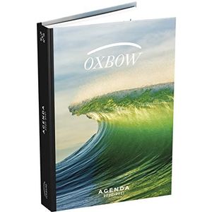 OXBOW schoolagenda Wave 2020 – 2021 formaat 12 x 17 cm, 352 pagina's, hardcover, groen