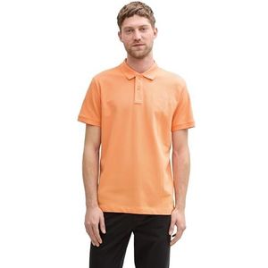 TOM TAILOR Poloshirt voor heren, 22195 - Fruity Melon Orange, XXL