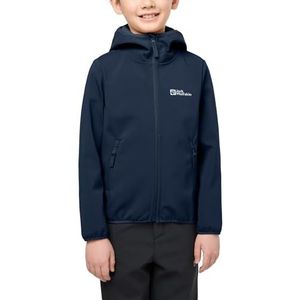 Jack Wolfskin FOURWINDS JACKET KIDS Softshelljas voor kinderen, uniseks, nachtblauw