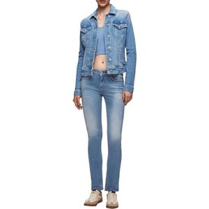 LTB Jeans Dean X Jeansjack voor dames, modern, gemaakt van katoenmix, slim fit, maat L, blauw, L