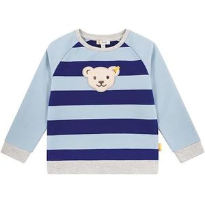 Steiff Gestreept sweatshirt voor jongens, Cashmere Blue, 92 cm
