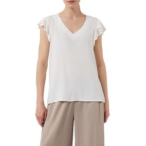 comma - Blouse - Semi-transparant - V-hals - Mouwloos