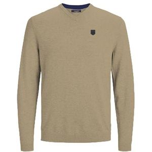 Jack & Jones - JPRBLURONALDO KNIT V-NECK - Trui - Beige