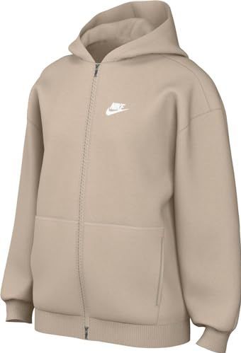 Nike - Club Fleece - Meisjessweater met Rits - Oversized