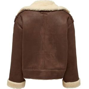 A/S ONLYLVA Faux Suede Bonded Jacket CC, Toasted Coconut, XS