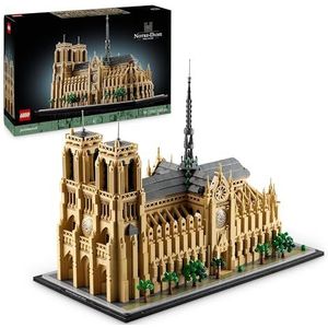 LEGO Architecture Notre-Dame van Parijs, Model Bouwpakket voor Volwassenen, Souvenier uit Frankrijk, Creatieve Hobby en Decoratie, Cadeau voor Reizigers, Mannen en Vrouwen 21061