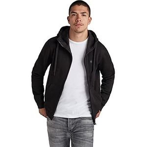 G-STAR RAW Premium Core Hooded Zip Sweatshirt heren, zwart (Dk Black C235-6484), XL