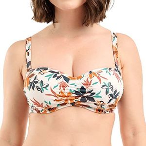 Sans Complexe Staycation Badpak, beugel, afneembare bandjes, bloemenprint ivoor, 90D dames, Ivory bloemenprint, 75D