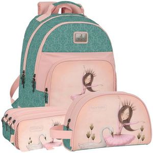 Safta | SANTORO™'S MIRABELLE SWAN LAKE rugzak, etui en toilettas Santoro 'S Mirabell: rugzak, etui en toilettas met uniek design en officiële licentie van Santoro™'s Mirabell, Meerkleurig, ST,