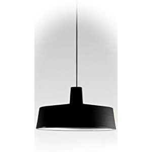 Soho 38 LED-hanglamp, 15,7 W, 2700 K, IP44, diffuser van plexiglas, zwart, 38 x 38 x 20,4 cm, A631-222