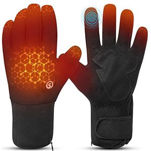 Verwarmde handschoenen met oplaadbare batterij van 7,4 V, 2200 mah, winterhandschoenen voor mannen en vrouwen voor buitensporten: skiën, motorrijden, jagen, wandelen voor de ziekte van Raynaud en