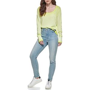 DKNY Dames Jeans Bleeker Super Stretch Shaping skinny jeans, Licht gewassen denim., 46