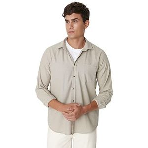 Trendyol Heren TMNAW21GO0419 Shirt, Camel, M, Kameel, M