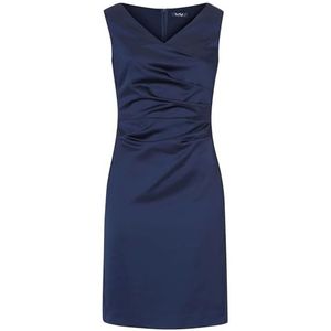Vera Mont Zakelijke etui-jurk voor dames, met plooien, blauw, 34